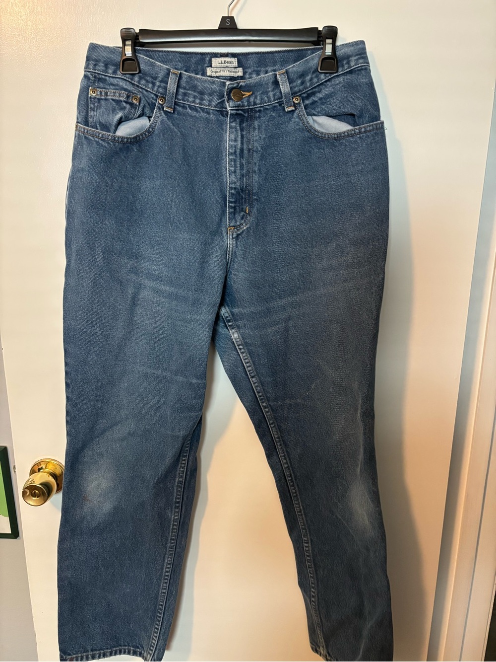 Vintage Retro 90s Butter Mom L.L. Bean Relaxed Fit Denim Jeans Size 14